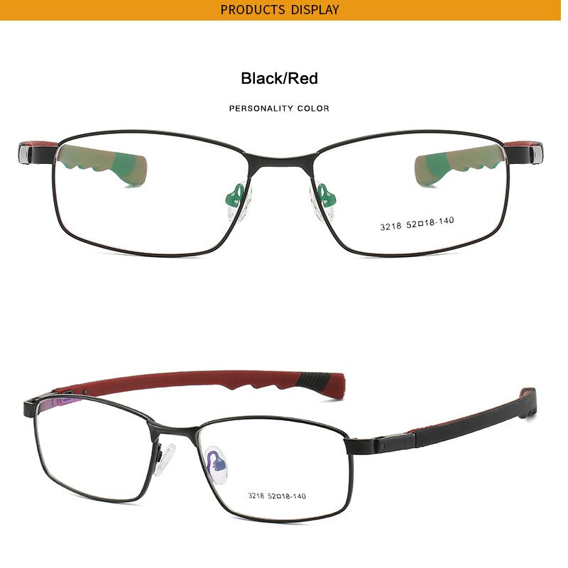 Outdoor Sports Glasses Frame Men Square Basketball Protective Myopia Optical Prescription Eye Glasses Folding Silicone Eyewear