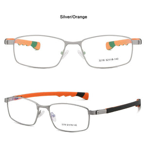 Outdoor Sports Glasses Frame Men Square Basketball Protective Myopia Optical Prescription Eye Glasses Folding Silicone Eyewear