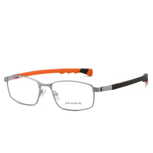 Outdoor Sports Glasses Frame Men Square Basketball Protective Myopia Optical Prescription Eye Glasses Folding Silicone Eyewear