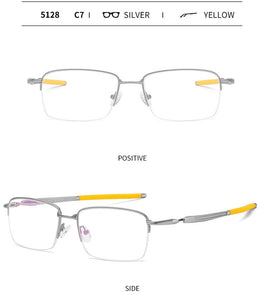 Outdoor Sports Glasses Frame Men Square Basketball Protective Myopia Optical Prescription Eyeglasses Protective Silicone Eyewear