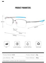 Load image into Gallery viewer, Outdoor Sports Glasses Frame Men Square Basketball Protective Myopia Optical Prescription Eyeglasses Protective Silicone Eyewear