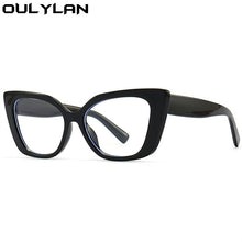Load image into Gallery viewer, Ouylan Vintage Anti Blue Light Glasses Frame for Men Cat Eye Eyeglasses Frames Women Leopard Optical Computer Goggles