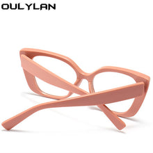 Load image into Gallery viewer, Ouylan Vintage Anti Blue Light Glasses Frame for Men Cat Eye Eyeglasses Frames Women Leopard Optical Computer Goggles