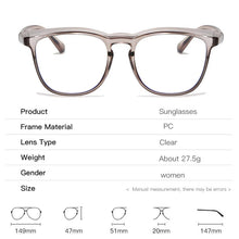 Load image into Gallery viewer, Oval Anti Blue Light Blocking Glasses Women Men Wind Sand Dust Fog Goggle Glasses Computer Myopia Nerd Eye glasses Frame okulary