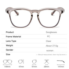 Load image into Gallery viewer, Oval Anti Blue Light Blocking Glasses Women Men Wind Sand Dust Fog Goggle Glasses Computer Myopia Nerd Eye glasses Frame okulary