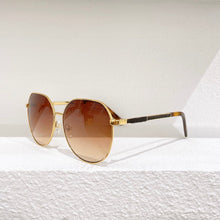 Load image into Gallery viewer, Oval Gold Silver Gray Metal Frame Gradient Lens 3426 Women&#39;s Sunglasses 3427 High-Quality Men&#39;s Glasses
