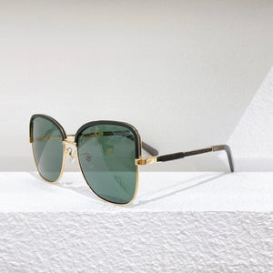 Oval Gold Silver Gray Metal Frame Gradient Lens 3426 Women's Sunglasses 3427 High-Quality Men's Glasses
