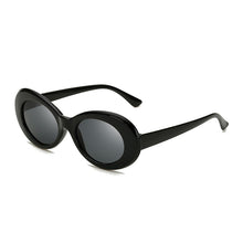 Carica l&#39;immagine nel visualizzatore di Gallery, Occhiali da sole ovali Kurt Cobain Occhiali da sole vintage per uomo donna nero bianco rosso occhiali eleganti UV400 