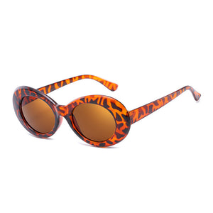 Occhiali da sole ovali Kurt Cobain Occhiali da sole vintage per uomo donna nero bianco rosso occhiali eleganti UV400 