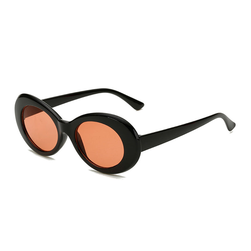 Oval Kurt Cobain Sunglasses Vintage Sun Glasses for Male Female Black White Red Stylish Eyewear UV400