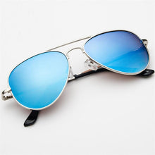 Load image into Gallery viewer, Oval Myopia Sunglasses With Degree Metal Blue Coating UV400 Goggle Women Men Nearsighted Glasses -300 -350 -400