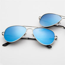 Load image into Gallery viewer, Oval Myopia Sunglasses With Degree Metal Blue Coating UV400 Goggle Women Men Nearsighted Glasses -300 -350 -400