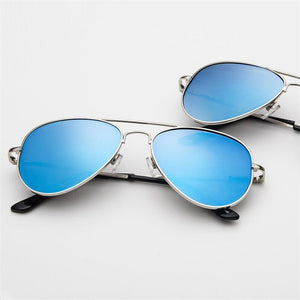 Oval Myopia Sunglasses With Degree Metal Blue Coating UV400 Goggle Women Men Nearsighted Glasses -300 -350 -400