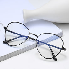 Carica l&#39;immagine nel visualizzatore di Gallery, Montature per occhiali ottici ovali Montature per occhiali semplici ultraleggere in metallo anti-blu Uomo Donna Occhiali per computer UV400