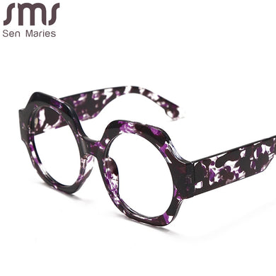 Oval Optical Frame Anti-blue Eyeglasses Women Men  Myopia Glasses Frames Retro Clear Prescription Frame Lady UV400