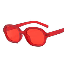 Load image into Gallery viewer, Oval Orange Yellow Frame Sunglasses Women Men Metal Hinge Red Tan Pink Lens UV400 Protection Model Style Sexy Ladies Eyewear