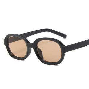 Oval Orange Yellow Frame Sunglasses Women Men Metal Hinge Red Tan Pink Lens UV400 Protection Model Style Sexy Ladies Eyewear