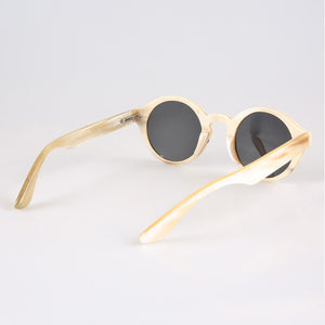 Oval Round White Genuine Natural Horn Sunglasses Spectacles Eyewear Reading Eyeglasses Optical Glasses Frame