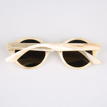 Load image into Gallery viewer, Oval Round White Genuine Natural Horn Sunglasses Spectacles Eyewear Reading Eyeglasses Optical Glasses Frame