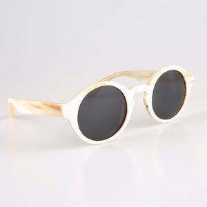 Oval Round White Genuine Natural Horn Sunglasses Spectacles Eyewear Reading Eyeglasses Optical Glasses Frame