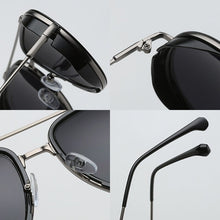 Load image into Gallery viewer, Oval Steam Punk Sunglasses Men Women Vintage Retro Classic Polarized Driving Sun Glasses Brand Design Pilot Eyewear Uv400 Shades