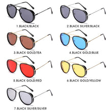 Load image into Gallery viewer, Oval Steam Punk Sunglasses Men Women Vintage Retro Classic Polarized Driving Sun Glasses Brand Design Pilot Eyewear Uv400 Shades