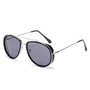 Oval Steam Punk Sunglasses Men Women Vintage Retro Classic Polarized Driving Sun Glasses Brand Design Pilot Eyewear Uv400 Shades