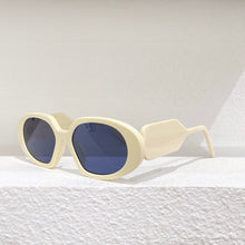 Load image into Gallery viewer, Oval acetate tortoise frame women&#39;s sunglasses style brwon lens lady eyewear with wide temples