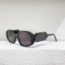 Load image into Gallery viewer, Oval acetate tortoise frame women&#39;s sunglasses style brwon lens lady eyewear with wide temples