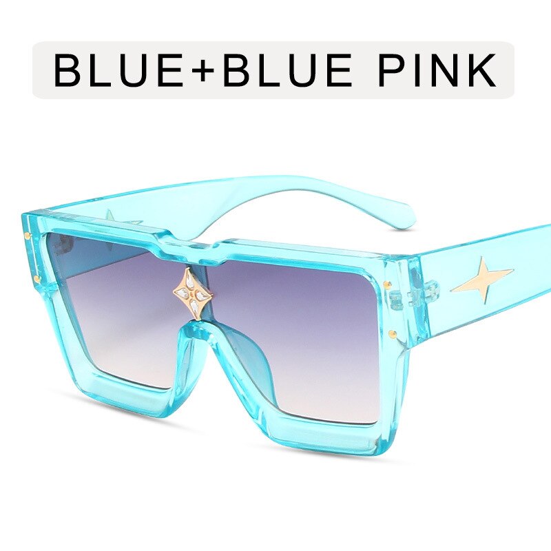 Oversize 2023 square star Sunglasses elegant women's Diamond Flower sunglasses men's driving glasses Uv400