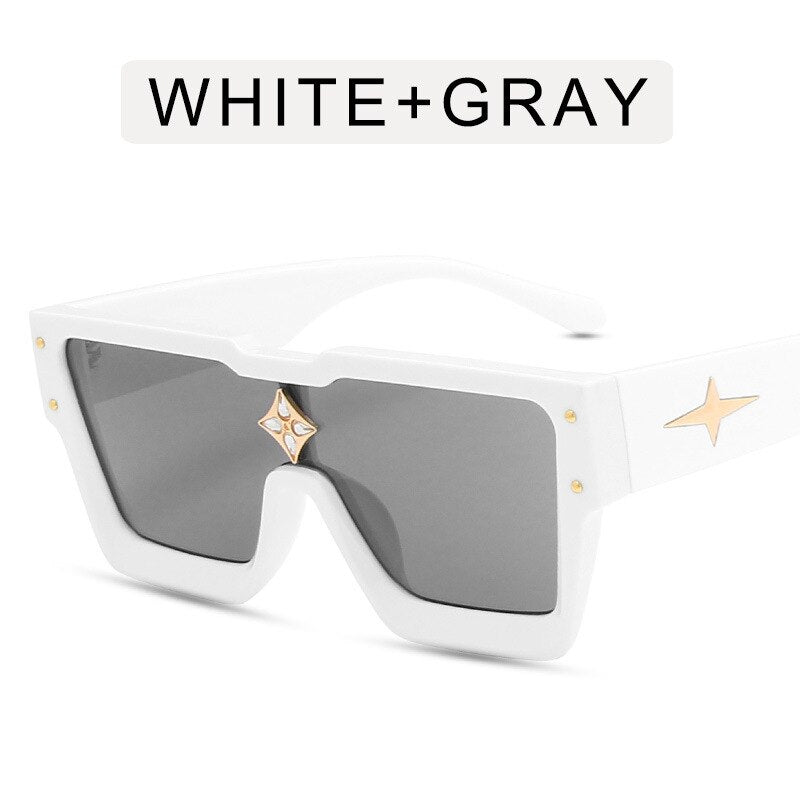 Oversize 2023 square star Sunglasses elegant women's Diamond Flower sunglasses men's driving glasses Uv400
