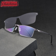 Load image into Gallery viewer, Oversize Frame Magnetic Clip Magnet Eyewear Polarized Lenses with Sunglasses for Men Sport Style Eyewear