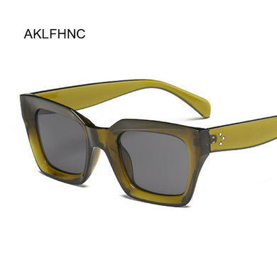 Oversize  Brand Designer Sunglasses For Women Square Shades Retro Black Sun Glasses Female Oculos De Sol Feminino