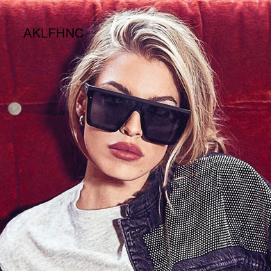 Oversize  Brand Designer Sunglasses For Women Square Shades Retro Sun Glasses Female Oculos De Sol Feminino