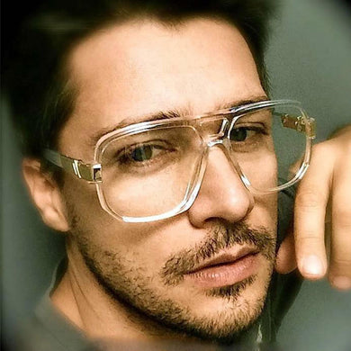 Oversize Mens  Sunglasses Vintage Designer Brand Men Sun Glasses Square Frame Gradient UV400 Shades