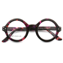 Load image into Gallery viewer, Oversize Round Women Eyeglasses Handmade Thick Acetate Frames Full-rim Optical Glasses Frames Men Eyewear Optic rx-able Black