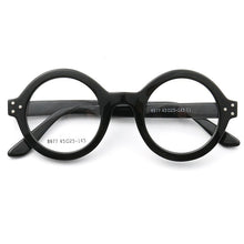 Load image into Gallery viewer, Oversize Round Women Eyeglasses Handmade Thick Acetate Frames Full-rim Optical Glasses Frames Men Eyewear Optic rx-able Black