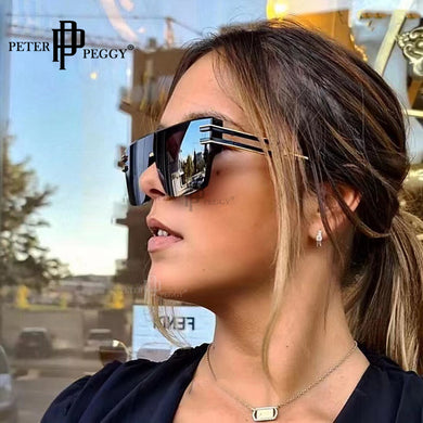 Occhiali da sole quadrati oversize senza montatura da donna Occhiali da sole vintage con montatura grande Occhiali da sole da uomo UV400 Occhiali Oculos Gafas De Sol