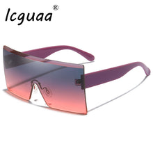Load image into Gallery viewer, Oversize Square Sunglasses Gradient Brand Design Sun Glasses Rectangle Men Brand Designer Eyewear Style