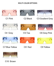 Load image into Gallery viewer, Oversize Square Sunglasses Gradient Brand Design Sun Glasses Rectangle Men Brand Designer Eyewear Style