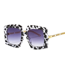 Load image into Gallery viewer, Oversize Square Sunglasses Metal Chain Legs Men Women Shades Vintage Glasses Male Female Eyewear