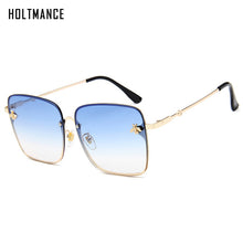 Load image into Gallery viewer, Oversize Square Sunglasses Women Driving Shades Men  Sun Glasses Brand Designer Web Celebrity Female Eyewear Bee Sunglass