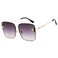 Carica l&#39;immagine nel visualizzatore di Gallery, Oversize Square Sunglasses Women Driving Shades Men  Sun Glasses Brand Designer Web Celebrity Female Eyewear Bee Sunglass