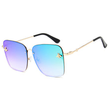 Load image into Gallery viewer, Oversize Square Sunglasses Women Driving Shades Men  Sun Glasses Brand Designer Web Celebrity Female Eyewear Bee Sunglass
