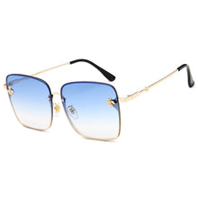 Load image into Gallery viewer, Oversize Square Sunglasses Women Driving Shades Men  Sun Glasses Brand Designer Web Celebrity Female Eyewear Bee Sunglass