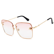 Load image into Gallery viewer, Oversize Square Sunglasses Women Driving Shades Men  Sun Glasses Brand Designer Web Celebrity Female Eyewear Bee Sunglass