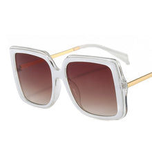 Load image into Gallery viewer, Oversize Square Sunglasses Women Retro Gradient Sun Glasses 2023 Men Blue Big Frame Glasses Vintage Eyewear UV400
