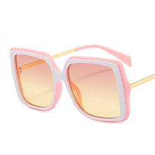 Load image into Gallery viewer, Oversize Square Sunglasses Women Retro Gradient Sun Glasses 2023 Men Blue Big Frame Glasses Vintage Eyewear UV400