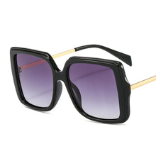 Load image into Gallery viewer, Oversize Square Sunglasses Women Retro Gradient Sun Glasses 2023 Men Blue Big Frame Glasses Vintage Eyewear UV400