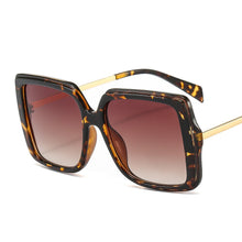 Load image into Gallery viewer, Oversize Square Sunglasses Women Retro Gradient Sun Glasses 2023 Men Blue Big Frame Glasses Vintage Eyewear UV400